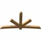 Ekena Millwork Alberta Rough Sawn Timber Gable Bracket, Western Red Cedar, 96"W x 52"H x 4"D x 6"F, 13/12 Pitch GBW096X52X0406ALB00RWR - alternate 3